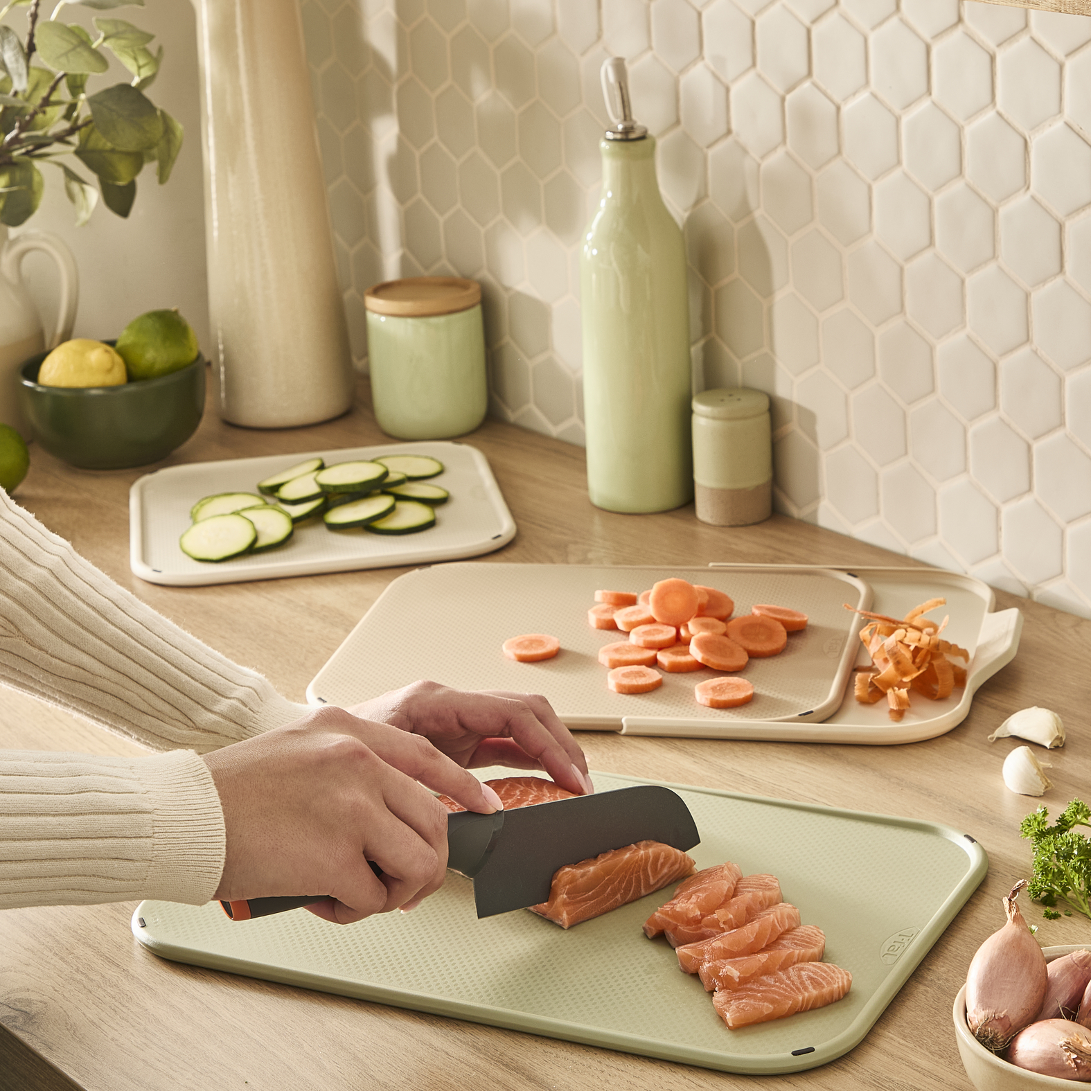 インジニオ スマート カッティングボード プレミアムセット ナチュラル