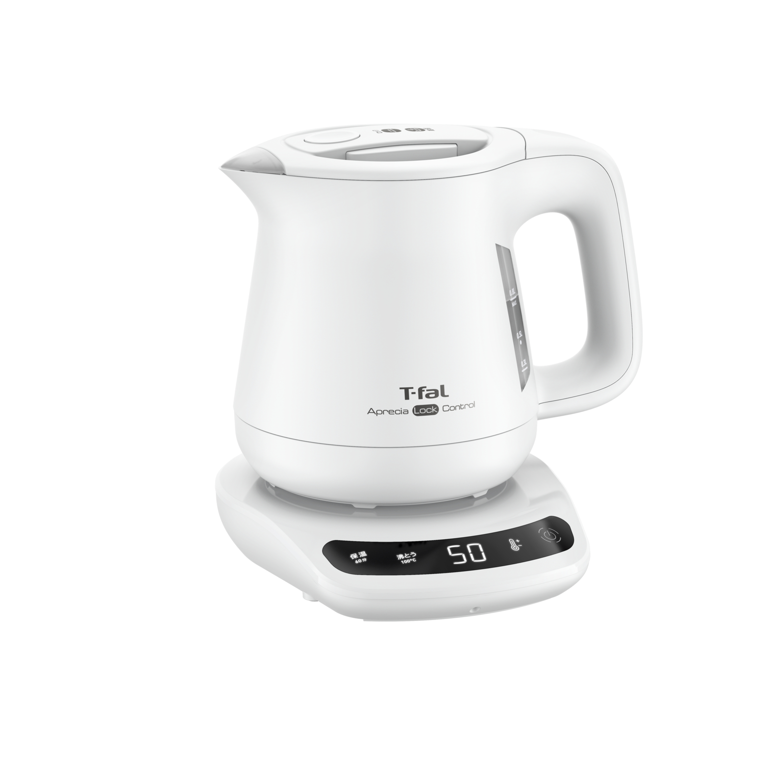 T-fal アプレシアロックコントロール　ホワイト0.8L T-fal アプレシア ロック ホワイト 0.8L KO6401JP 1台 - アスクル