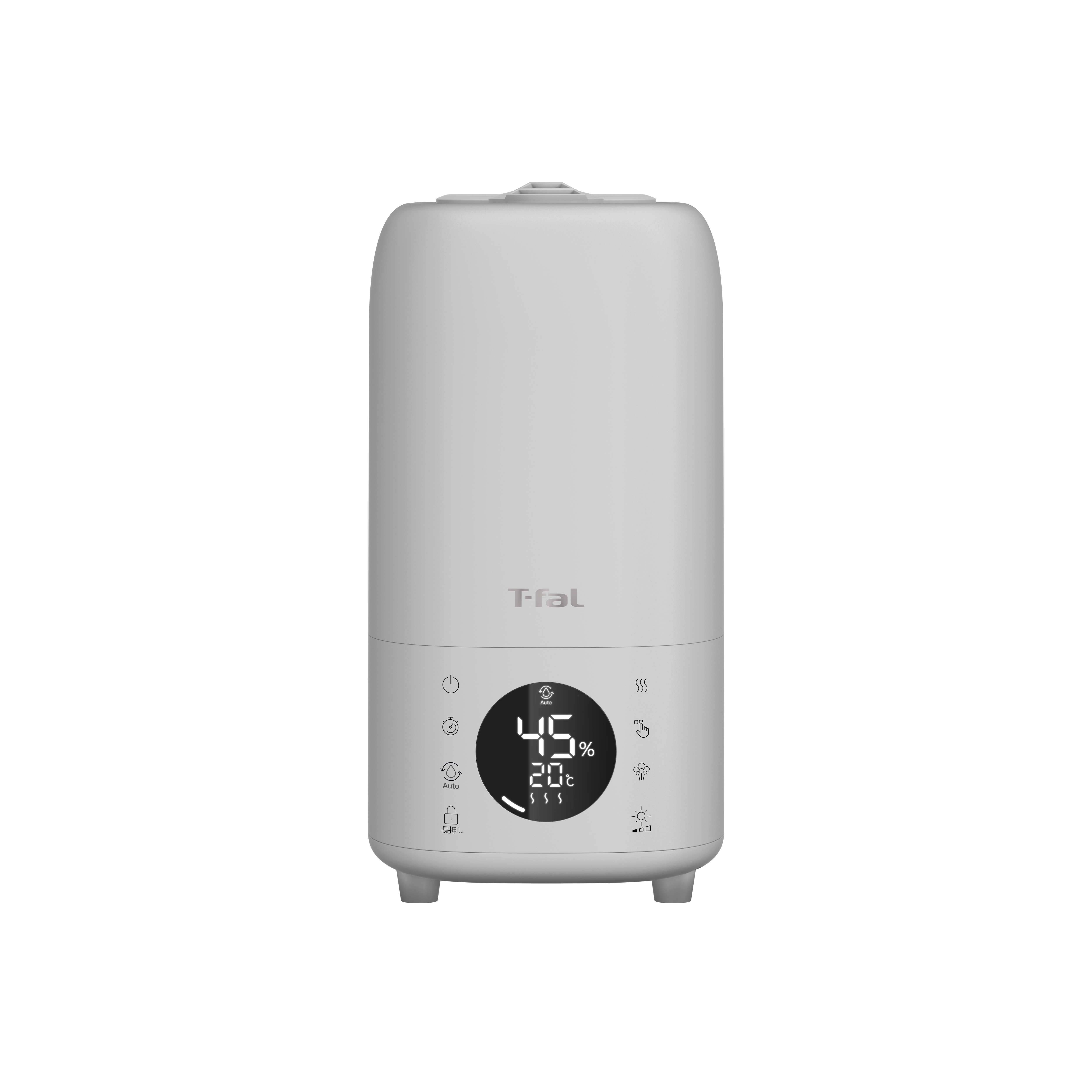 最終期間限定値下げ 未開封・新品・未使用　 T-fal スチーム＆ミスト加湿器 加熱超音波式加湿器 スチーム アンド ミスト L ライトグレー 8.0L