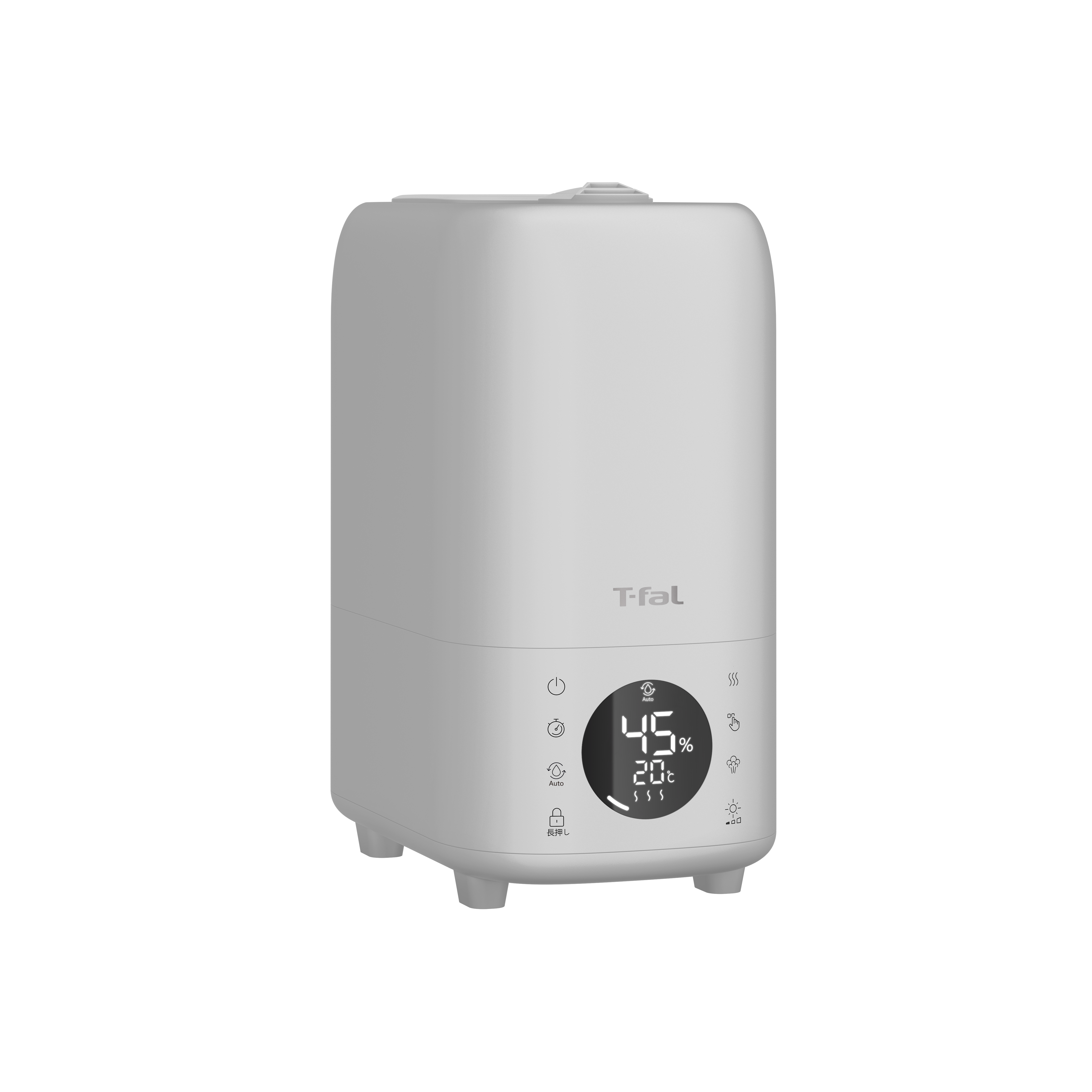 加熱超音波式加湿器 スチーム アンド ミスト L ライトグレー 8.0L